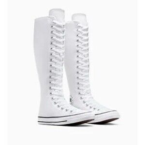 Size 7.5 Womens Converse Chuck Taylor All Star XXHI White Knee High Sneakers NEW